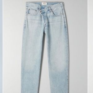 Agolde cross waist jeans